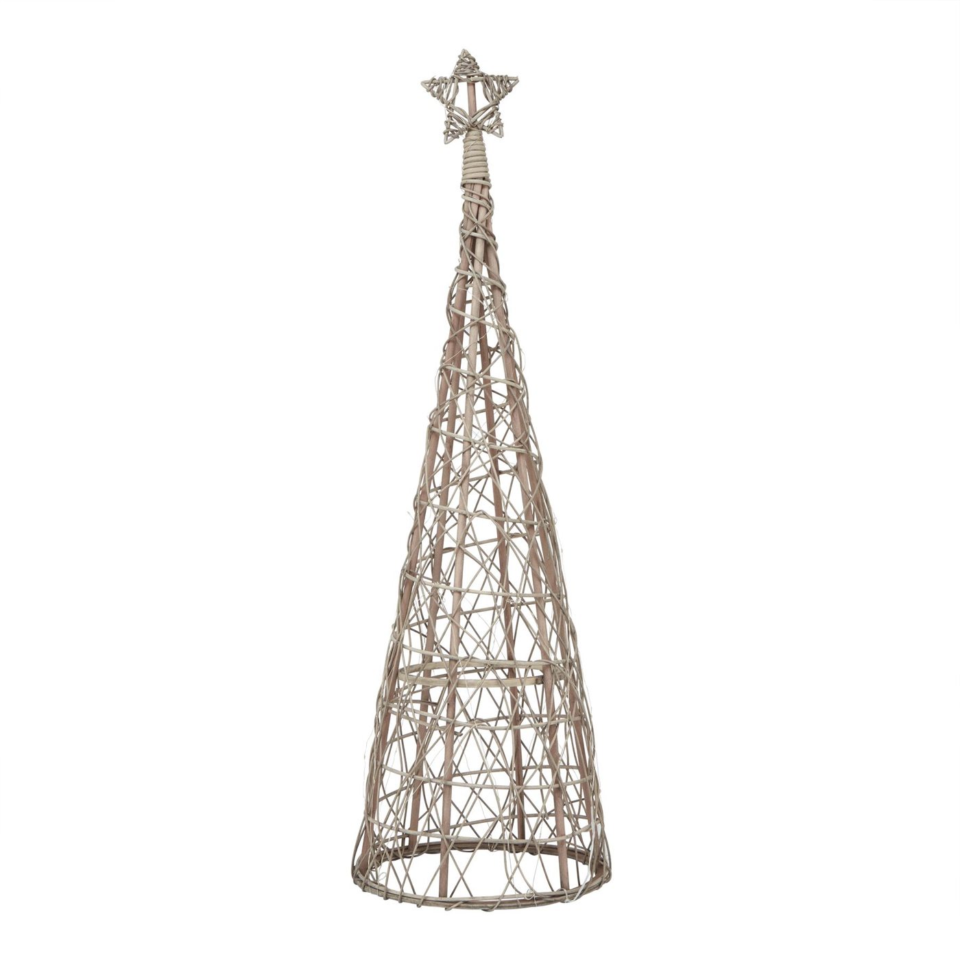 Wren LED Wicker Tree — Natural brown · Wicker & LED lights