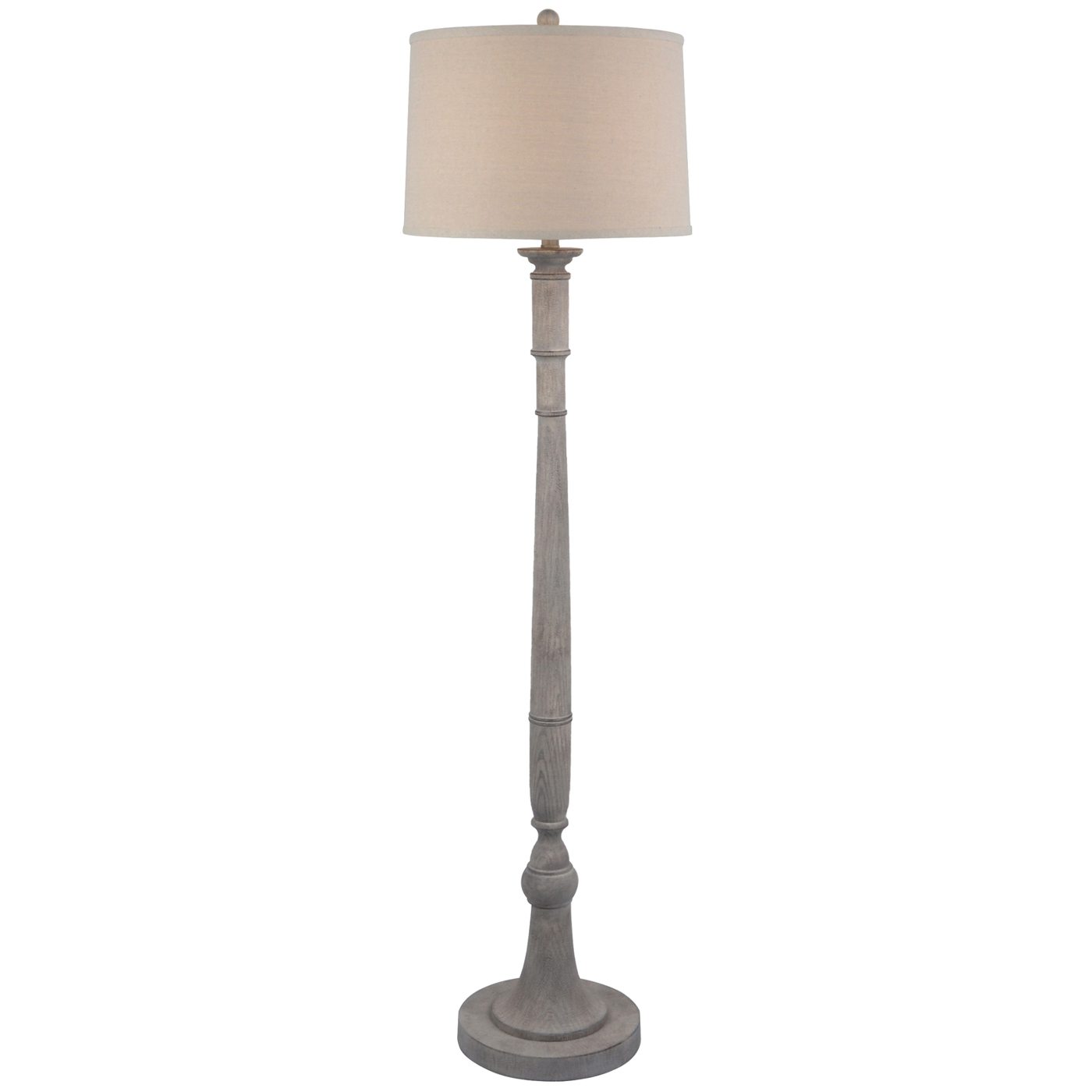 Stella Floor Lamp — White · Resin & linen