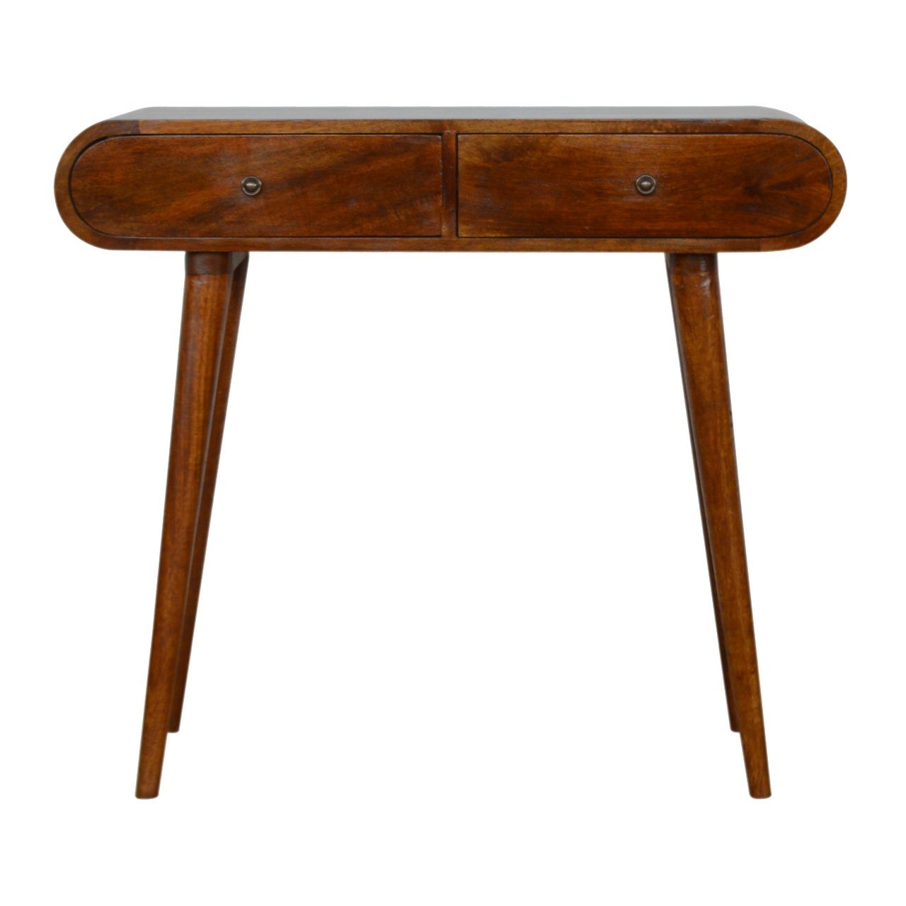 Luca Console Table — Chestnut · Solid mango wood